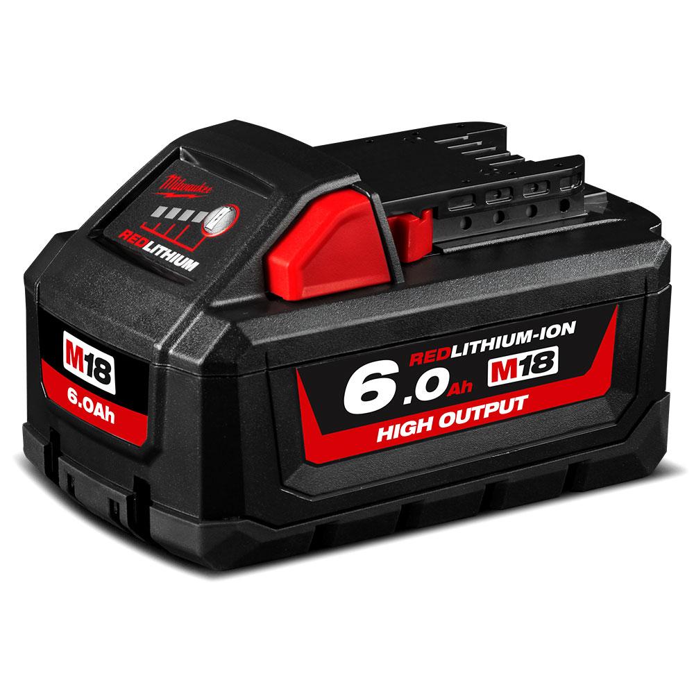 Milwaukee M18HB6 18V 6.0Ah Li-ion Cordless REDLITHIUM High Output Battery
