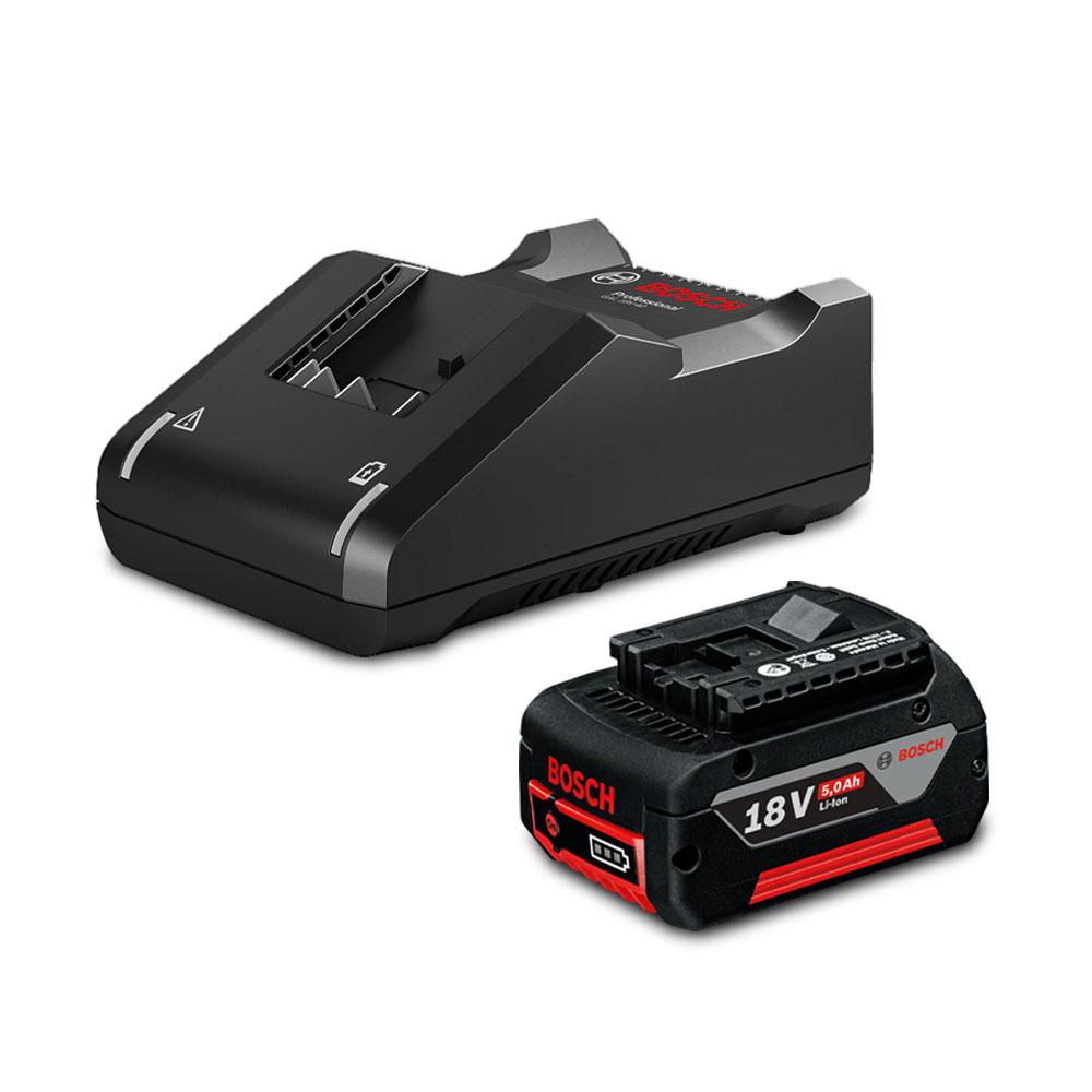 Bosch GBA 5.0AH + GAL 18V (0.615.990.M1Z) 18V 5.0Ah Li-ion Battery + Charger Starter Set